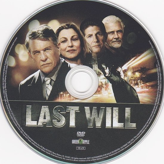 dvd cover Last Will (2010) R1