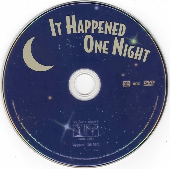 dvd cover It Happened One Night (1934) FS R1