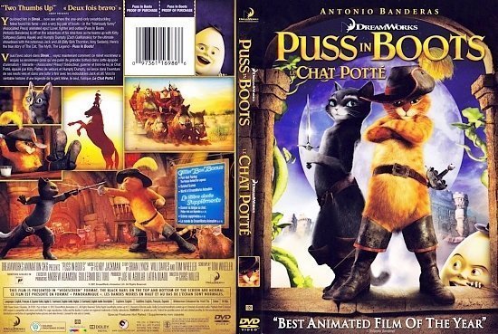 dvd cover Puss In Boots Le Chat Potte