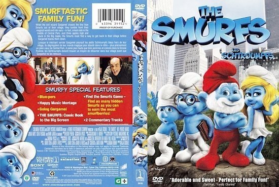 dvd cover The Smurfs Les Schtroumpfs