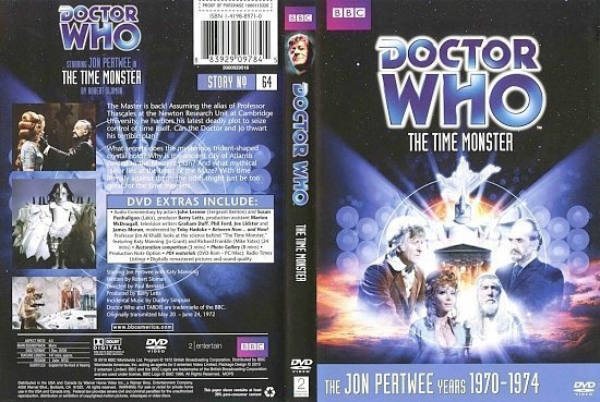 dvd cover Doctor Who The Time Monster