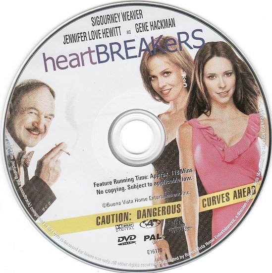 dvd cover Heartbreakers (2001) R4