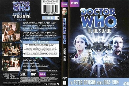 dvd cover Doctor Who The King's Demons