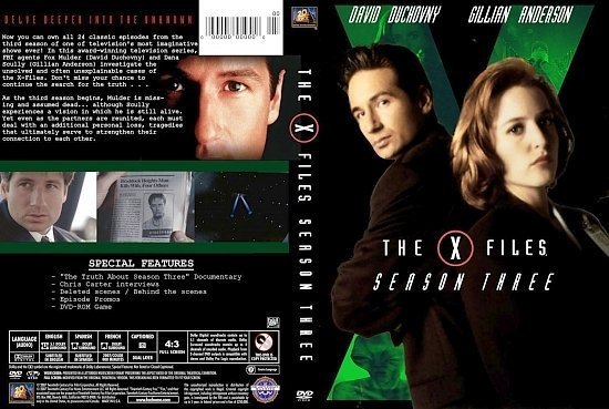 dvd cover X Files Season Three