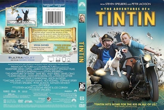 dvd cover The Adventures Of TinTin