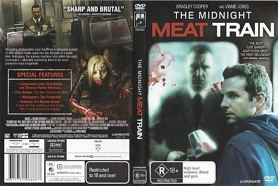 dvd cover The Midnight Meat Train (2008) WS R4