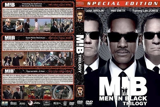 dvd cover Men in Black Trilogy version 3