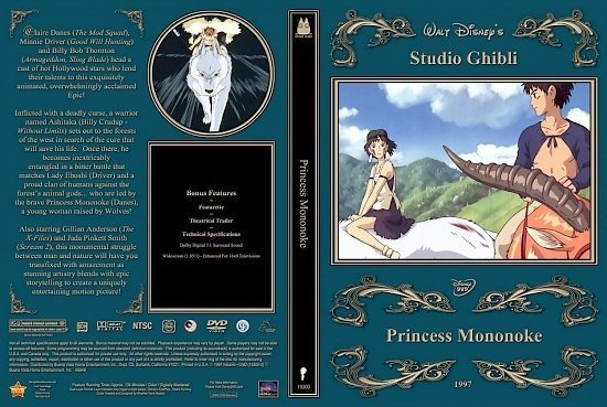 dvd cover Princess Mononoke1