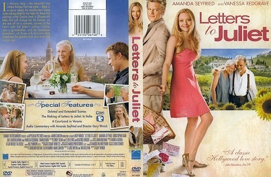 dvd cover Letters To Juliet (2010) R2 & R1