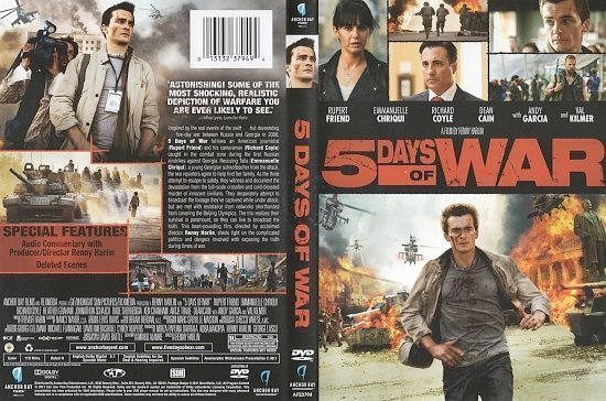 dvd cover 5 Days of War (2011) WS R1