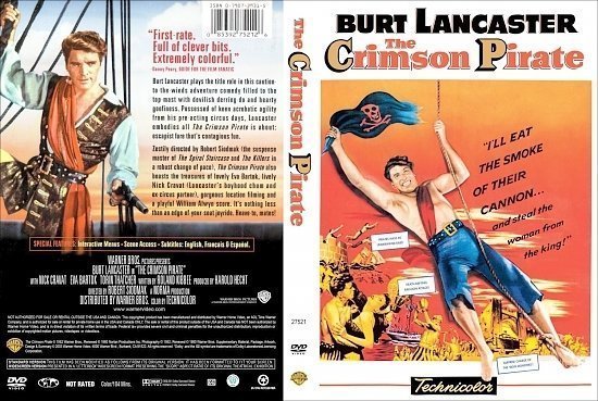dvd cover The Crimson Pirate scan