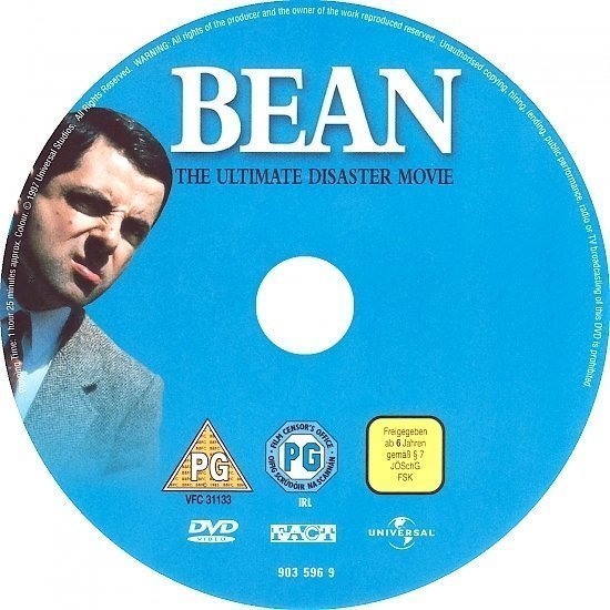 dvd cover Bean: The Ultimate Disaster Movie (1997) R2
