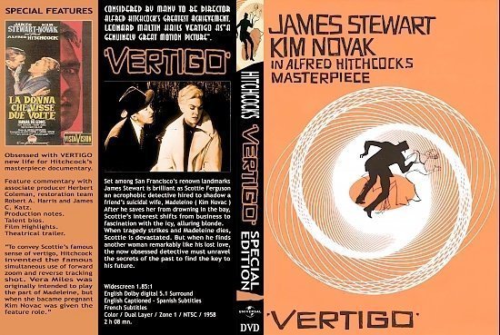 dvd cover Vertigo (1958) R1