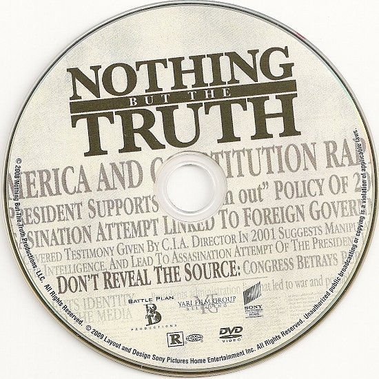 dvd cover Nothing But The Truth (2008) WS R1