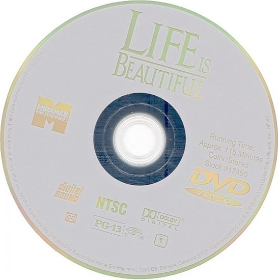 dvd cover Life Is Beautiful (1997) R1 & R2