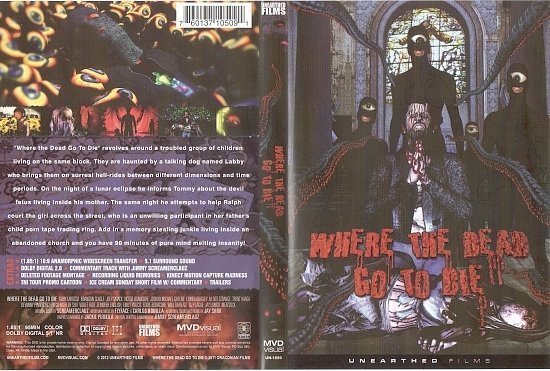dvd cover Where The Dead Go To Die WS R1