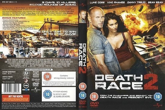 dvd cover Death Race 2 (2010) WS R2