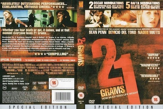 dvd cover 21 Grams (2003) WS R2