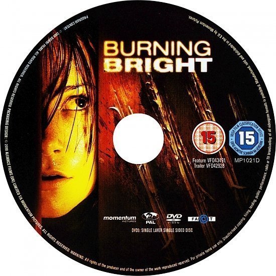 dvd cover Burning Bright (2010) R1 & R2