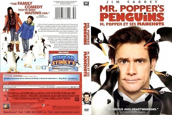 dvd cover Mr Popper s Penguins English French