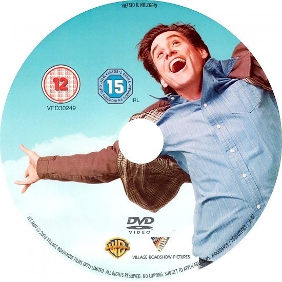 dvd cover Yes Man (2008) R1 & R2