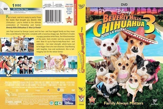 dvd cover Beverly Hills Chihuahua 3