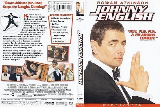 dvd cover Johnny English (2003) WS R1