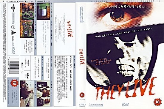 dvd cover They Live (1988) R2
