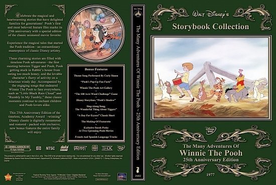 dvd cover The Many Adventures Of Winnie The Pooh