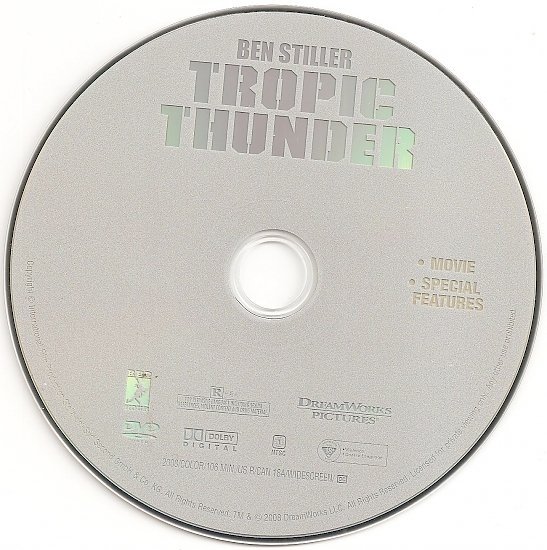 dvd cover Tropic Thunder (2008) WS R1