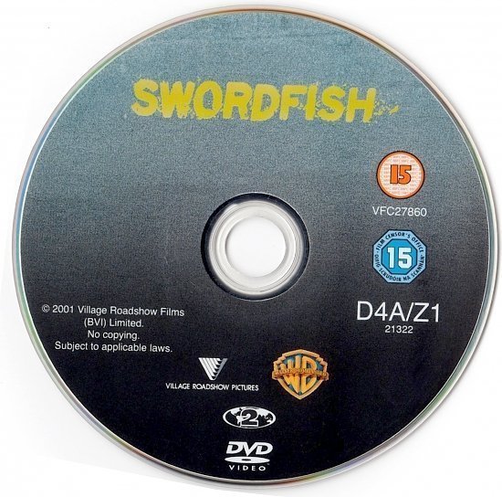 dvd cover Swordfish (2001) R2