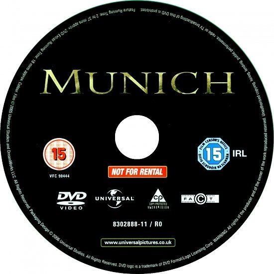 dvd cover Munich (2005) R2