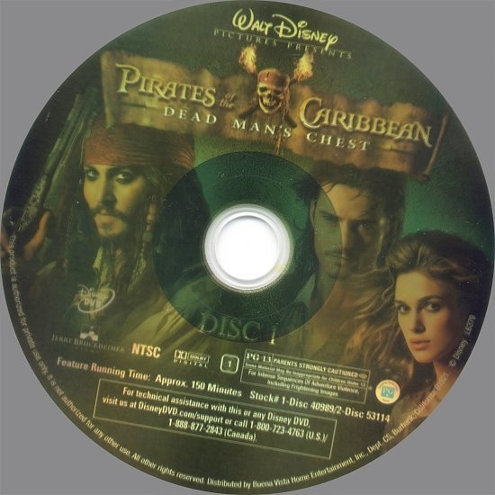 dvd cover Pirates Of The Caribbean: Dead Man's Chest (2006) WS R1