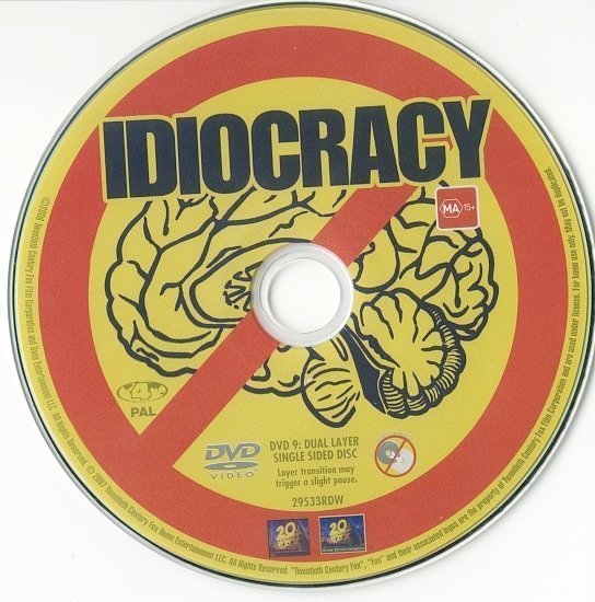 dvd cover Idiocracy (2006) R4