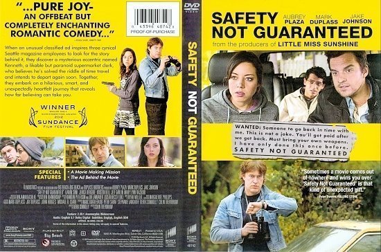 dvd cover Safety Not Guaranteed R1