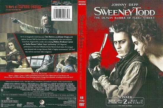 dvd cover Sweeney Todd: The Demon Barber Of Fleet Street (2007) R1