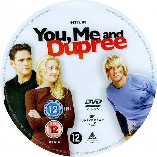dvd cover You, Me And Dupree (2006) R2