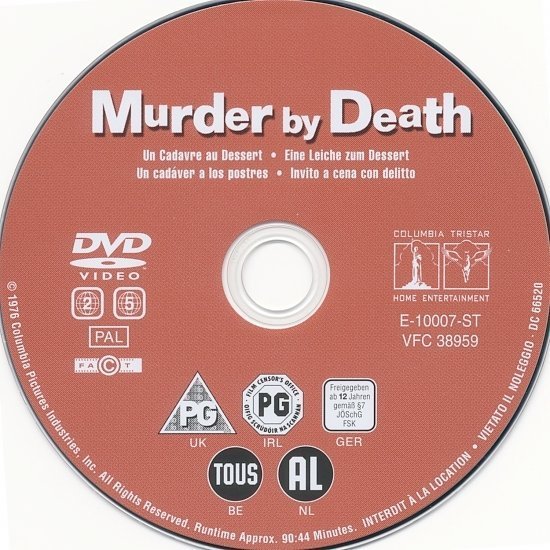 dvd cover Murder By Death (1976) WS R2