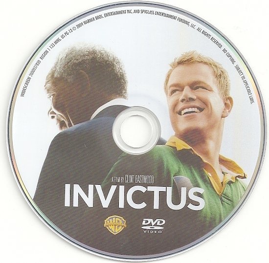 dvd cover Invictus (2009) R1