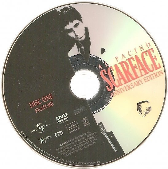 dvd cover Scarface- 25th Anniversary Edition (1983) FS R1