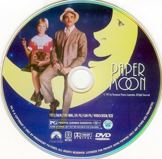 dvd cover Paper Moon (1973) WS R1