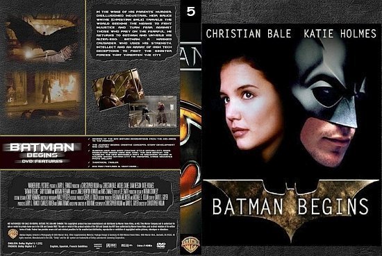 dvd cover Batman Begins
