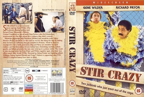 dvd cover Stir Crazy (1980) WS R2