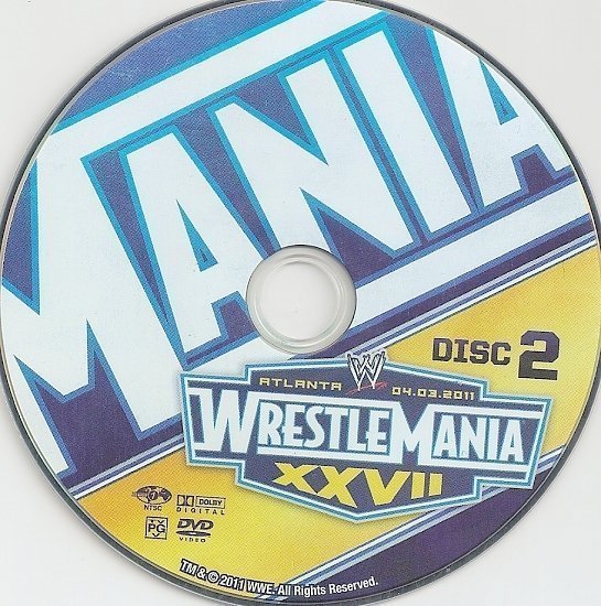 dvd cover WWE WrestleMania XXVII (2011) R0