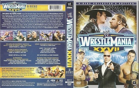 dvd cover WWE WrestleMania XXVII (2011) R0