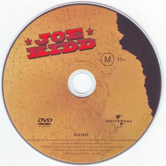 dvd cover Joe Kidd (1972) WS R4
