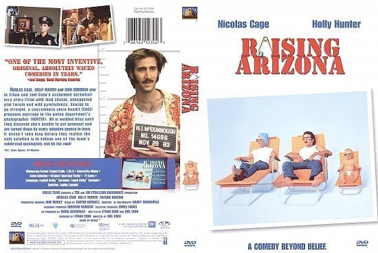dvd cover Raising Arizona (1987) R1