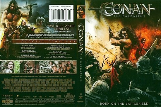 dvd cover Conan the Barbarian (2011) R1