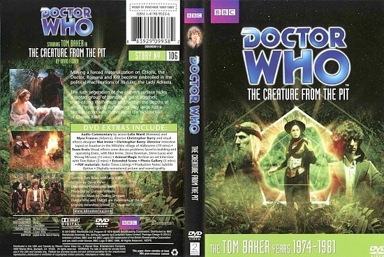 dvd cover Doctor Who Creature From The Pit