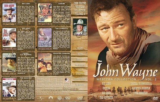 dvd cover John Wayne Western Collection Volume 2
